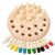 EduLand Montessori Sensorial Wooden Memory Match Color Peg Board Chess Game, Color Memory Family Game Battle Game (Basic) Interaction, Educational Toy Intelligent Game Boys and Girls Age 3+ Gift