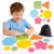 edusense Silicone Sensory Therapy Tools, 10 PCS Set | Textured Tactile Pads