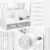 Eersida 26 in 1 White Desk Organizer and Accessories for Office Dorm School