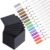 Eersida 27 Pack Black Sticky Notes and Metallic Pens 12 Pack 3 x 3 Inches First Day of School Black Sticky Notes 600 Pages and 15 Colored Metallic for Office Back to School Home Supplies