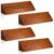 Eersida 4 Pcs Blank Business Wood Name Plate for Desk Name Plate Walnut DIY Personalized Wooden Names Plaque for Desk Nameplate for Office Classroom Gift 8 x 2 x 2 Inch (Classic)