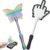 eewoldia 2PCS 3D Printed Credit Card Wand Tap to Pay, Magic Fairy Pay Wand (Butterfly 4+Finger 4)