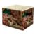 efgthyjdh Vintage Baroque Floral Leopard Storage Basket with Handles