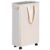 efluky Slim Laundry Hamper with Wheels, Rolling Laundry Basket for Clothes, Small Laundry Basket for Bedroom, Dorm and Laundry Room, 60L (12.7 Gallons) Beige