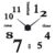 EGBHNJKL Large Wall Clock, 3D with Numbers Stickers for Home Office Decorations Gift