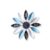 EGBHNJKL Wall Clock，Country Metal Clock Home Décor Indoor Silent Battery Operated Decorative