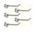 EGGCLVNC 5pcs Heavy Duty Magnetic Hooks – Large Metal Magnetic Hooks for Grill, Cruise, and More(5Pcs Silvery)