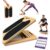 EgoNova 2-in-1 Slant Board & Wobble Balance Board, Adjustable Calf Stretcher with Non-Slip Base, Carry Handle, Felt Lining & Sealed Edges for Calf Stretch, Ankle Rehab & Core Balance Training