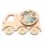 EHJRE 3X Wooden Busy Board Gear Rotating Activity Early Education Toy
