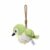 EHJRE Bird Doll Stuffed Animal Soft Toy Embroidered Short Polyester Fiber Silky Smooth Long Fluffiness Weighted Base Companion for Bird Lovers Suitable for Desk Bedroom, White-Eye W Lanyard