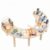 EHJRE Children Educational Desk Activity Table Busy Board Play Table Learning Surface Wood Construction with Interactive Pieces for Coordination and Early