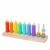EHJRE Color Sorting Rings Educational Stacking Toy Wooden Rainbow Activity Includes Sorting Circles Shape Pegs Suitable for Children Playroom Classroom