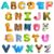 EHR Magnetic Letters, Colorful ABC Animal Alphabet Fridge Magnets, Suitable for Toddlers Aged 3 4 5 (Uppercase Letter)