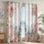 Eiffel Tower Patterned Blackout Curtains for Bedroom Living Room, 63 Inch Curtains 2 Panel Set, Thermal Insulated Room Darkening Grommet Drapes, Paris Pink Rose Floral Cityscape Window Treatments