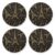 Eiffel Tower Print Drink Coasters for Coffee Table 4pcs