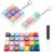 Eiimieor Keyboard Fidget Toy 2 Pack, 9 Key & 4 Key Mechanical Fidget Clicker with 28 Interchangeable Keycaps, Premium ABS Clicky Fidget Keychain, Portable Stress Relief Anxiety Calm Clicker for Adults