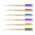 EINCORN 6Pcs Glowing Drawing Pen with Soft Brush Tip 1mm Line Wide Glittering Paint Pen for Scrapbooking Journaling Highlighting Art Scintillate Pencils Set