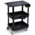 ELAFROS 3-Tier Flat Top & Deep Tub Rolling Utility Cart, 27.5 x 18.25 in