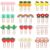 ELANE 36 pcs Silicone Paper Clips Bookmarks Dispenser Bookmark Memo Clip for School Teacher Office Supply Student Stationery. (Colorful)