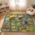 ELAVORITHA Kids Town Road Rug, Car Play Map Carpet for Playroom, 3 x 5 ft