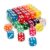 Elbow Room Games 50 Piece Dice Set – 16mm Premium Dice, Colorful, Easy to Read Replacement Dice for Board Games – Includes Case