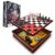 Elbow Room Games Family Game Set, 10 Classic Games with Wooden Storage Box and Built-in Game Boards, Endless Fun for Game Nights, Gatherings & Travel, 2+ Players