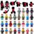 ELECBYTES 36 PCS Pixel‑Style Minifigures Set Building Blocks Action Figures with Swords & Pickaxes, Creeper Animal Figures