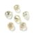 Elecrelive 100Pcs Top Drilled Teardrop Crystal Beads Iridescent Water Drop Glass Beads Pale Yellow for Suncatcher Chandelier Prisms Parts Jewelry Making Home Decor