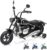 Electric Dirt Bike for Kids, 24V Ride on Motorcycle with 200W Brushless Motor, Battery Powered Cruiser Motorbike with Training Wheels, Realistic Ride on Toy for Boys & Girls