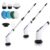 Electric Spin Scrubber with Adjustable Long Handle, 8 Attachments