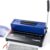 Electric Spiral Coil Binding Machine with 46 Built-in Pins,4:1 Pitch,12 Sheet Punch Capacity,Adjustable Side Margin, Includes Binding Coils,100xPVC Covers & 100x Coils,Compatible with A4 A5 Letter