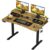 Electric Standing Desk with 2 Drawers & Monitor Shelf, 47.2″, Rustic Brown