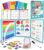 Elegancy Magnetic Fraction Playbook for Kids – 122-Piece Magnet Math Fraction Manipulatives – Educational Fraction Book with Circles, Bars, Dry Erase Activity Card, Marker & Storage Bag