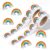 Elegaperma 1000Pcs Rainbow Stickers for Kids,1.4 in Glitter Foil Stickers