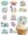 Elephant and Piggie Stickers Willems Party Decorations (24 Cupcake Toppers)