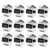 Eliamo 12 Pack Metal Hand Tally Counter 4-Digit Lap Counter Clicker, Manual Mechanical Handheld Pitch Click Counter with Finger Ring for School Golf & Knitting Row Croche, Silver
