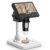 Elikliv Microscope, LCD Digital Coin Microscope 1000x, Coin Magnifier with 8 Adjustable LED Lights, PC View Compatible with Windows/MacBook, EDM4, 4.3-Inch