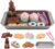 Elitoky Cookie Play Food Set, Play Food for Kids Kitchen – Play Kitchen Accessories – Play Baking Cookies and Cupcakes Plastic Toy Food for Pretend Play, Kids Toddler Childrens Birthday Gifts