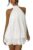 ELLEVEN Mini Dress Backless Dresses for Women Halter Dresses for Women Open Back Short Chiffon Dress Club Going Out Birthday Sexy Outfits White Large