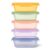Ello Snap & Nest 4.5 Cup Plastic Meal Prep Set, 10 Piece, Cactus Blooms