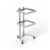 ELUKHT 3-Tier Rolling Trolley Cart Stainless Steel Utility Cart with Wheels Versatile Storage Stand for Kitchen Salon and Home nization,Silver
