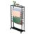 ELUKHT Rolling Wrapping Paper Ribbons Rack Stand, Metal Upright Scarf Storage Organizer with Wheels, 7 Tier Double-Sided Display Holder for Gift Wrapping, Flower Shop,Black