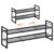 ELYKEN Shoe Rack, 2-Tier Expandable Shoe Organizer, Shoe Shelf for Closet