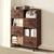 ELYUP Bookcase with Fabric Storage Bins – 8 Cube Organizer Display Bookshelf for Home Office, Walnut