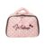 Embroidery Small Makeup Bag for Women, Travel Toiletry Skincare w/ Zipper