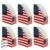 Emelivor America Flag Desk Paper Organizer Storage Holder for School