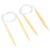Eminchu 2Pcs Circular Knitting Needles Set, Bamboo Knitting Tools, Crochet Yarn Accessories with Smooth Polished Surface, Ideal for Sweaters Carpets Weaving