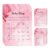 EMNAPH Baby Shower Games for 25 Guests, Pink Party Activity Set with Bingo, Price Is Right, Word Scramble for Girl Theme Celebration – A06