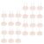 Emoshayoga Wooden Crochet Doll Stand Set 24 Pcs 12 Double Single Needle for Collectors Display 1.57in