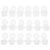 Empty Paint Pots 6 Compartment Set 30pcs with Lids Plastic